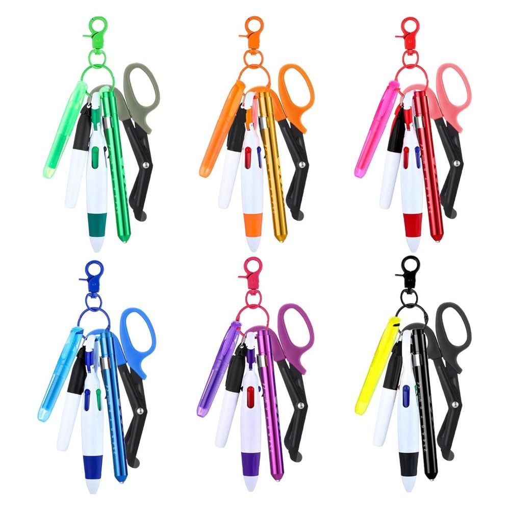 Penn Reel Fierce - Cadeau intrekbare verpleegsterspennenset Multifunctionele LED-lichtbadgehaspel ID-badgehouder