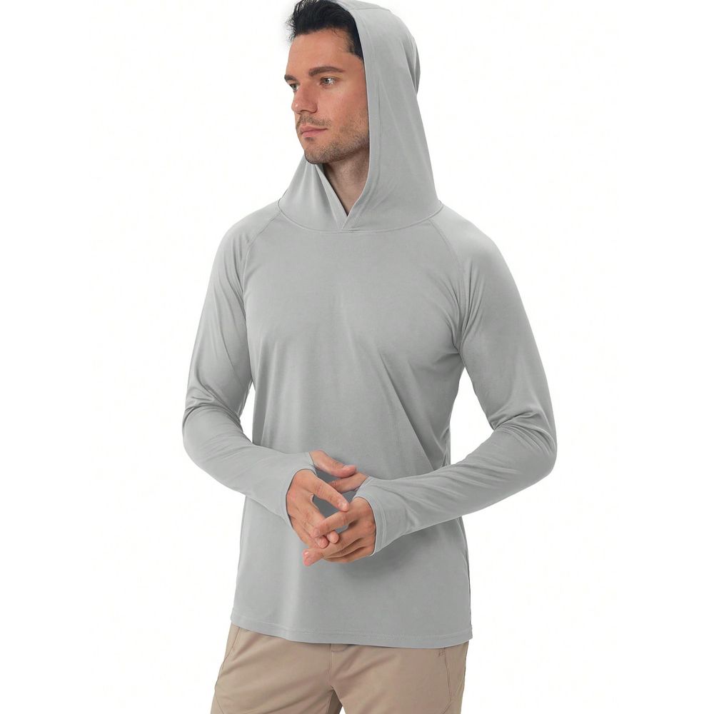 Fishing Shirt Uv Protection - UPF 50 Zonnebescherming met capuchon, lange