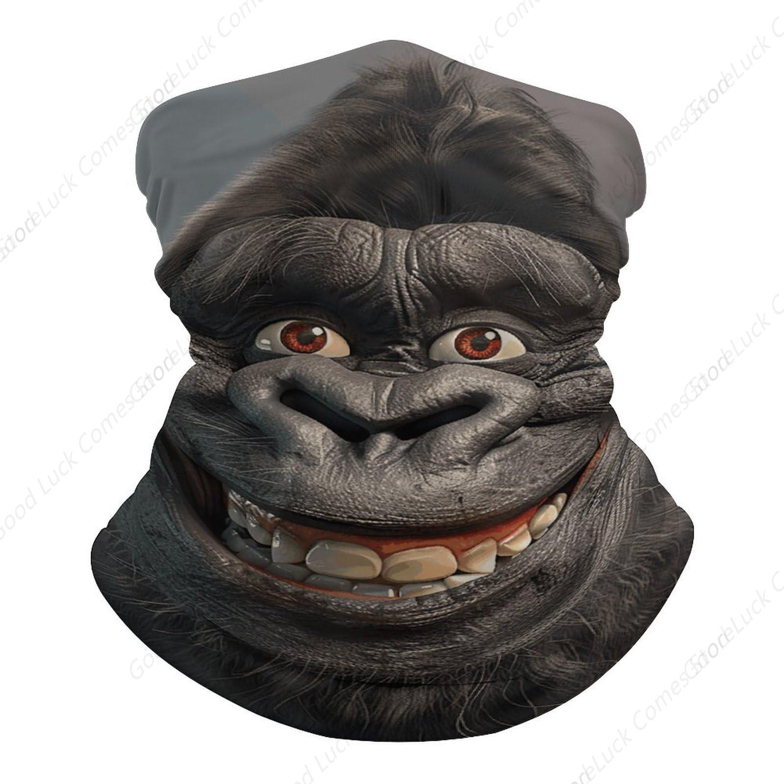 Fishing Mask Sun Protection - Lachende Gorilla Foto Bandana Zomer Gezichtsmasker