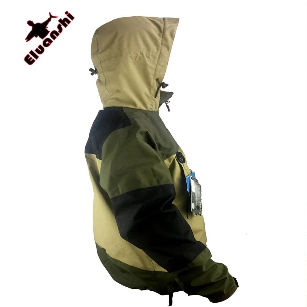 Fishing Jacket Waterproof - ELUANSHI Waterdichte Ademend Vliegviskleding Waderjas Wadkleding