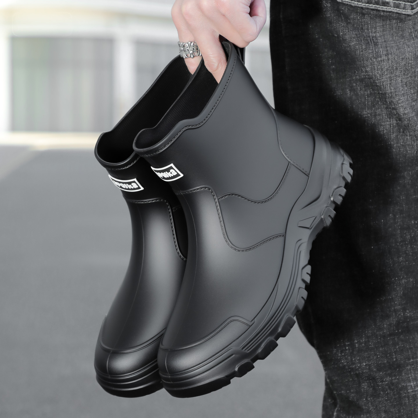 Fishing Boots - Modieuze nieuwe stijl heren regenlaarzen tot