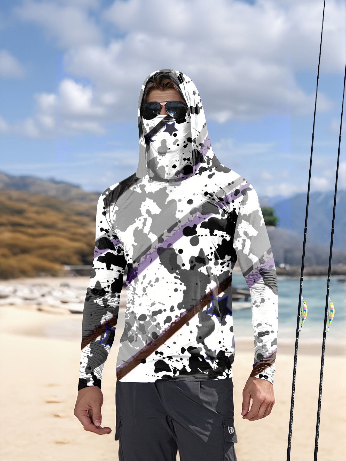 Fishing Shirt Uv Protection - Heren Hood Fishing Shirt met lange