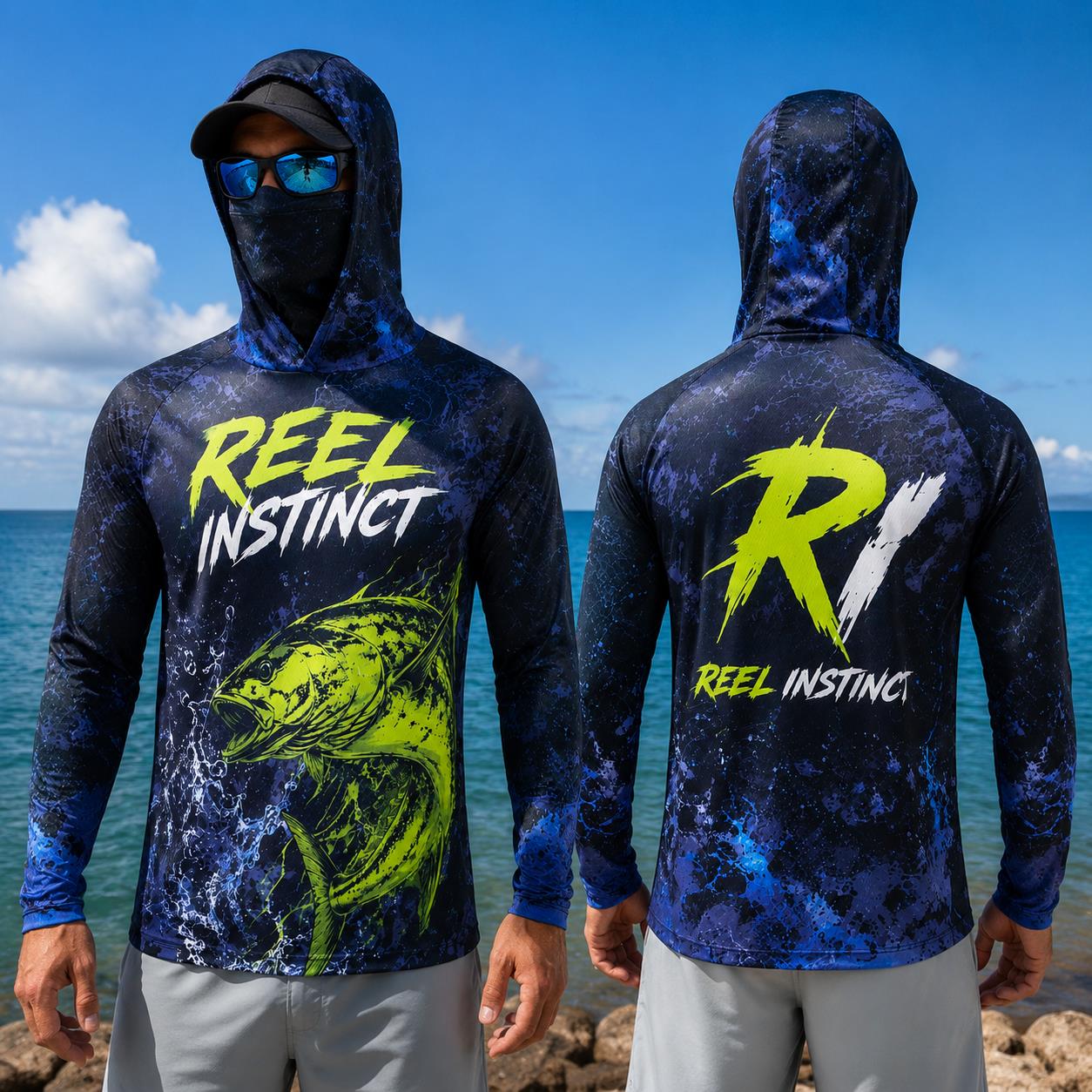 Vissershoodie Shirt Heren Lang - Fishing Mask Sun Protection recensie en prijs