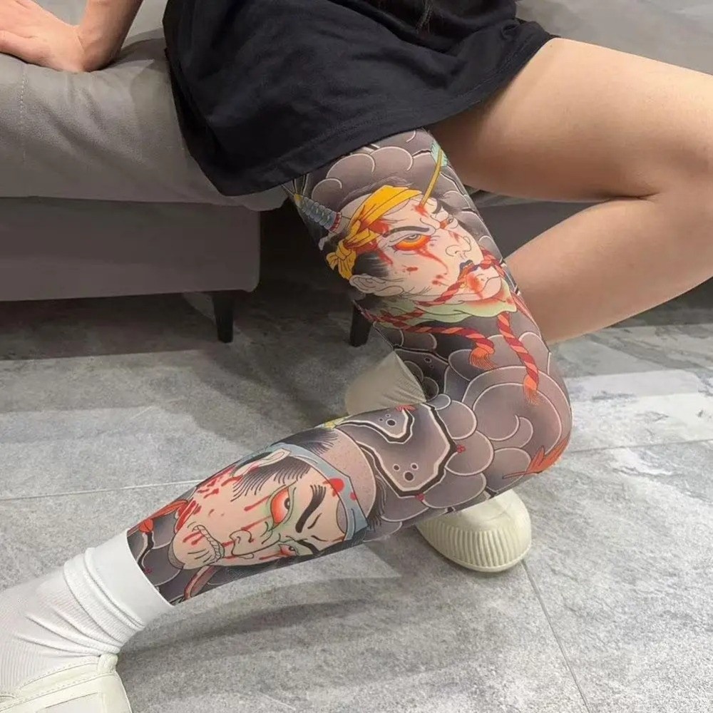 Volledige been nep-tattoo sokk - Fishing Socks recensie en prijs