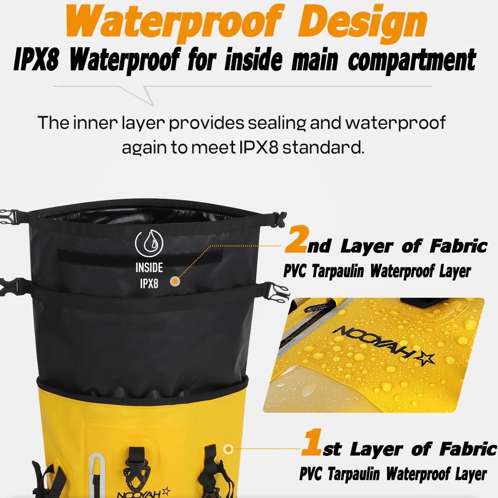 NOOYAH Dry Bag Waterdichte Rug - Fishing Bag Waterproof recensie en prijs