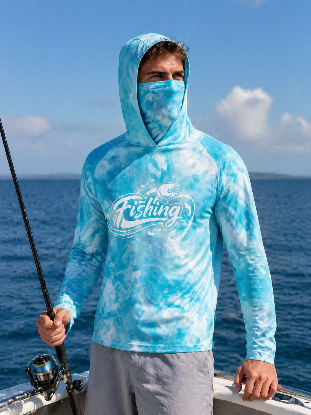 Visserijshirt met capuchon Her - Fishing Mask Sun Protection recensie en prijs