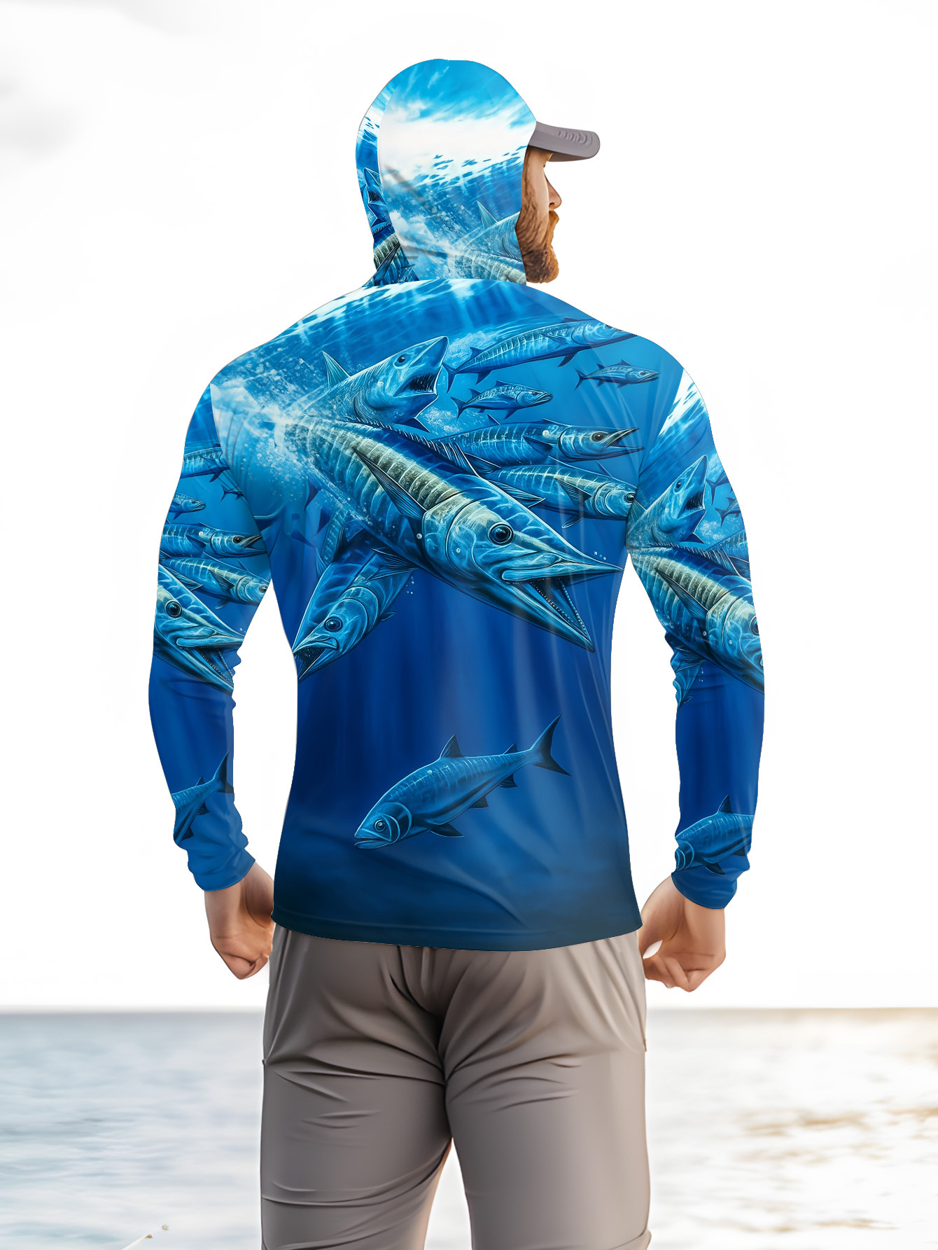 Heren Hood Fishing Shirt met l - Fishing Shirt Uv Protection recensie en prijs